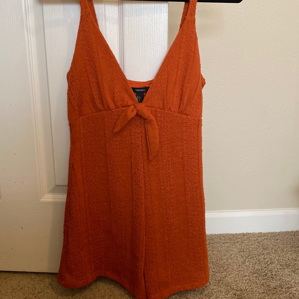 NWT orange romper